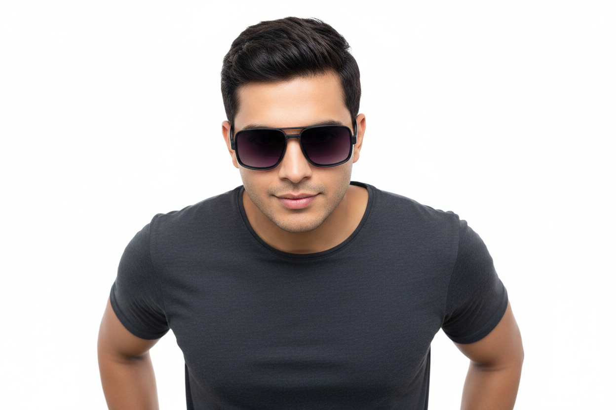 K142c. Men’s Celebrity sunglass UV400 Retina protected cooling glass