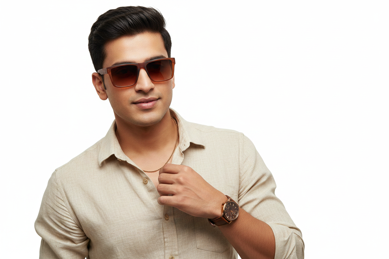 K166f. Men’s Celebrity sunglass UV400 Retina protected cooling glass