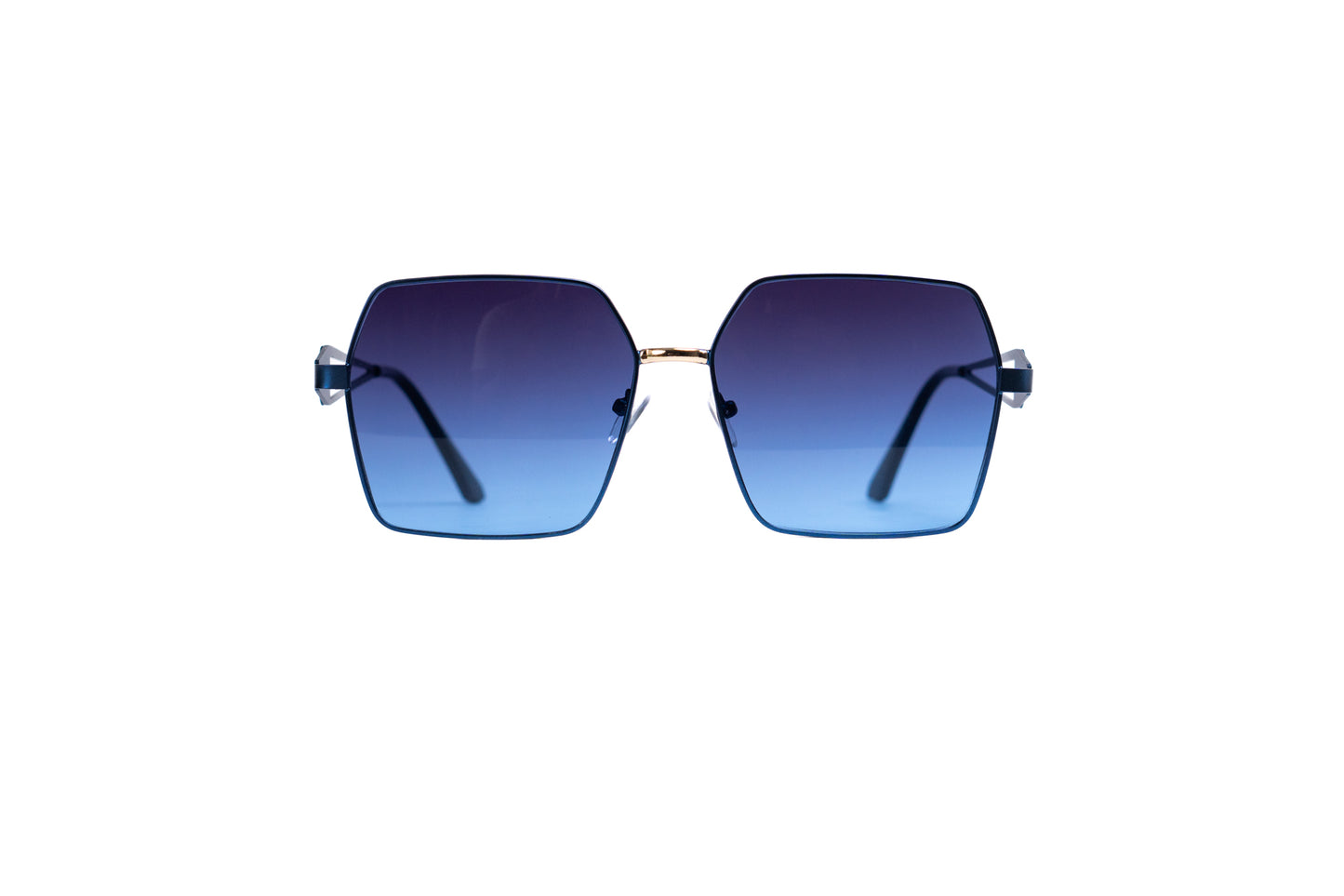532.Blue Metal Luxury celebrity UV400 Retina protected colling glass