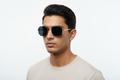 969. Mens King metal sunglass UV400 Retina protected cooling glass
