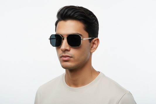 969. Mens King metal sunglass UV400 Retina protected cooling glass