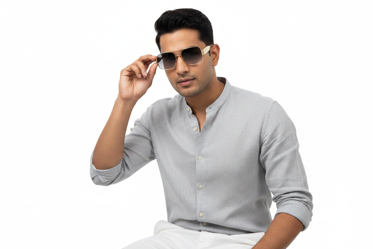 K139j. Men’s Exclusive metal Sunglasses UV400,Retina Protection,Cooling Shield