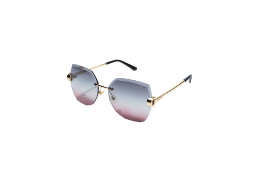 Q37b. Premium Rimless sunglass UV400 Retina protected cooling glass