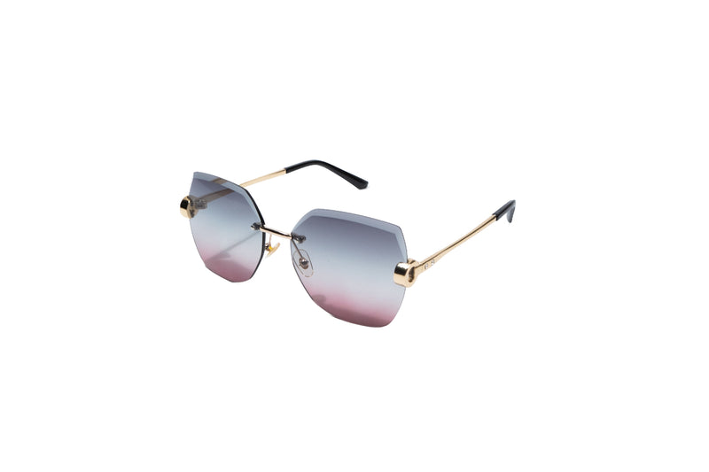 Q37b. Premium Rimless sunglass UV400 Retina protected cooling glass