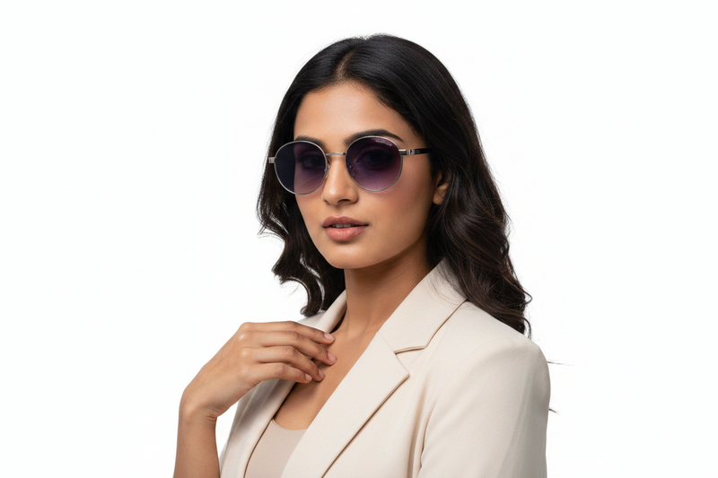 U130A. Unisex Premium metal sunglass UV400 Retina protected cooling glass