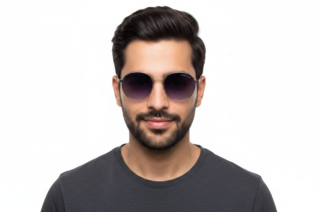 U130A. Unisex Premium metal sunglass UV400 Retina protected cooling glass