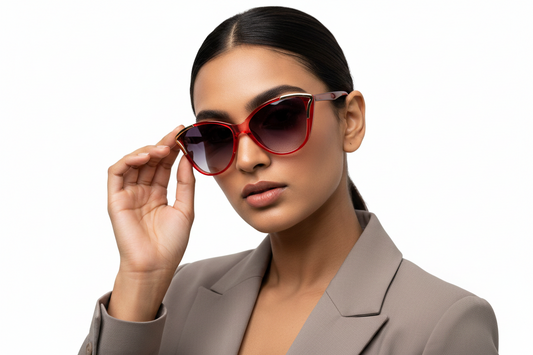 Q117. Celebrity cat eye sunglasses UV400 Retina protected cooling glass