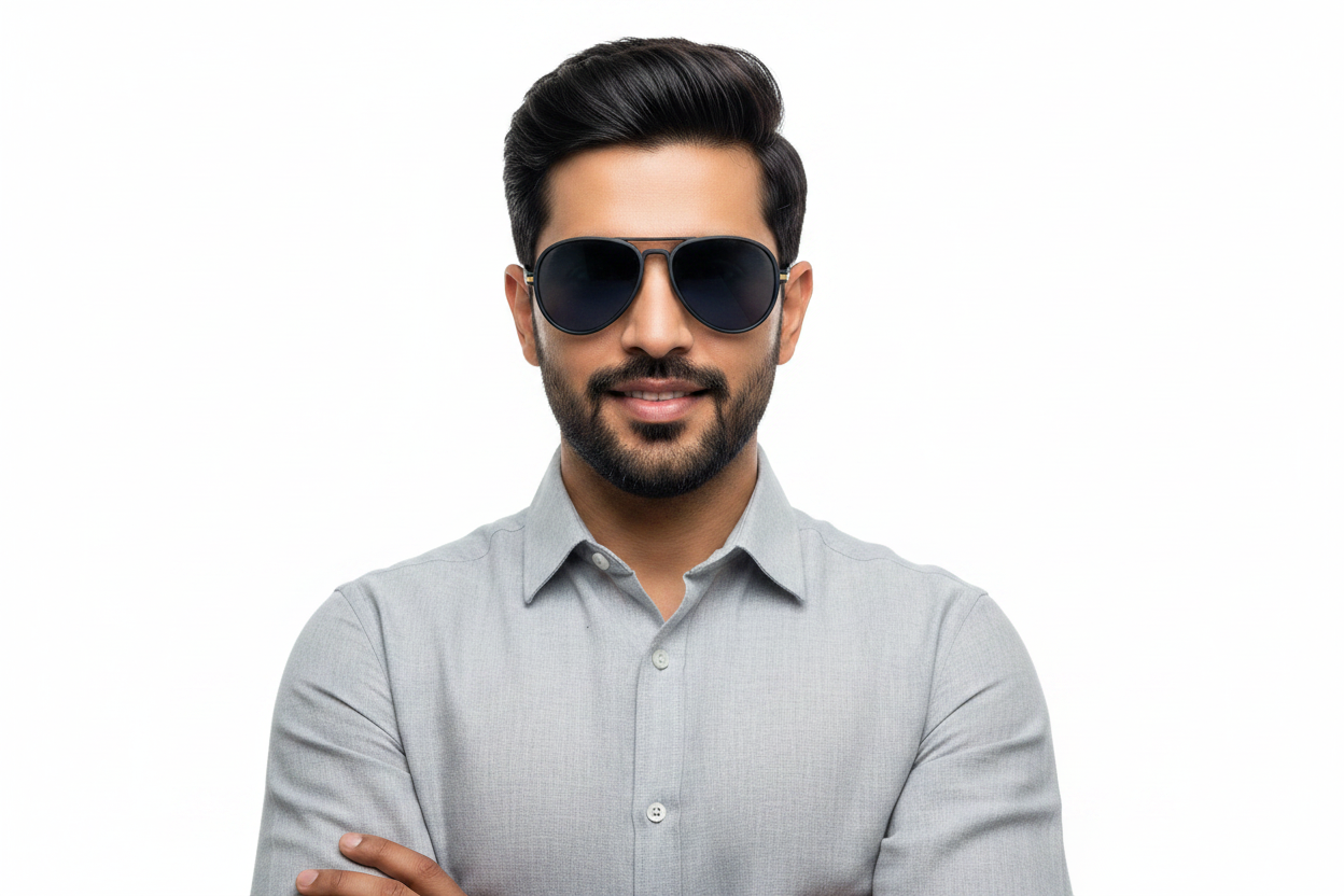 K233. Men’s aviator Celebrity sunglass UV400 Retina protected cooling glass