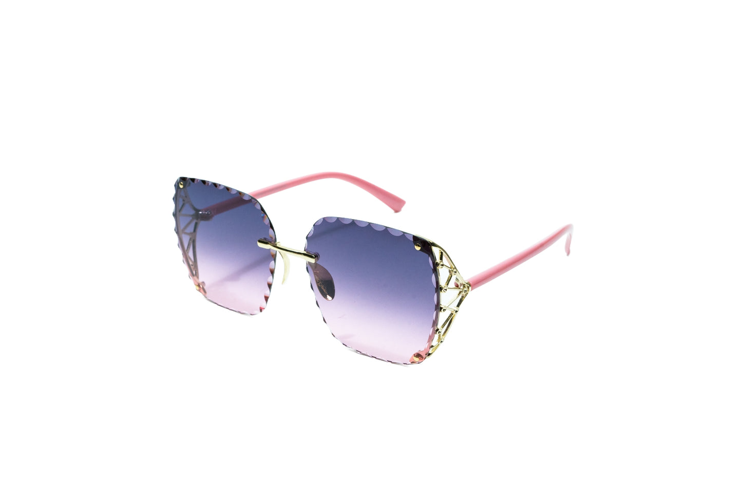 Q258. Premium rimless sunglass UV400 Retina protected cooling glass