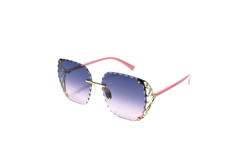Q258. Premium rimless sunglass UV400 Retina protected cooling glass