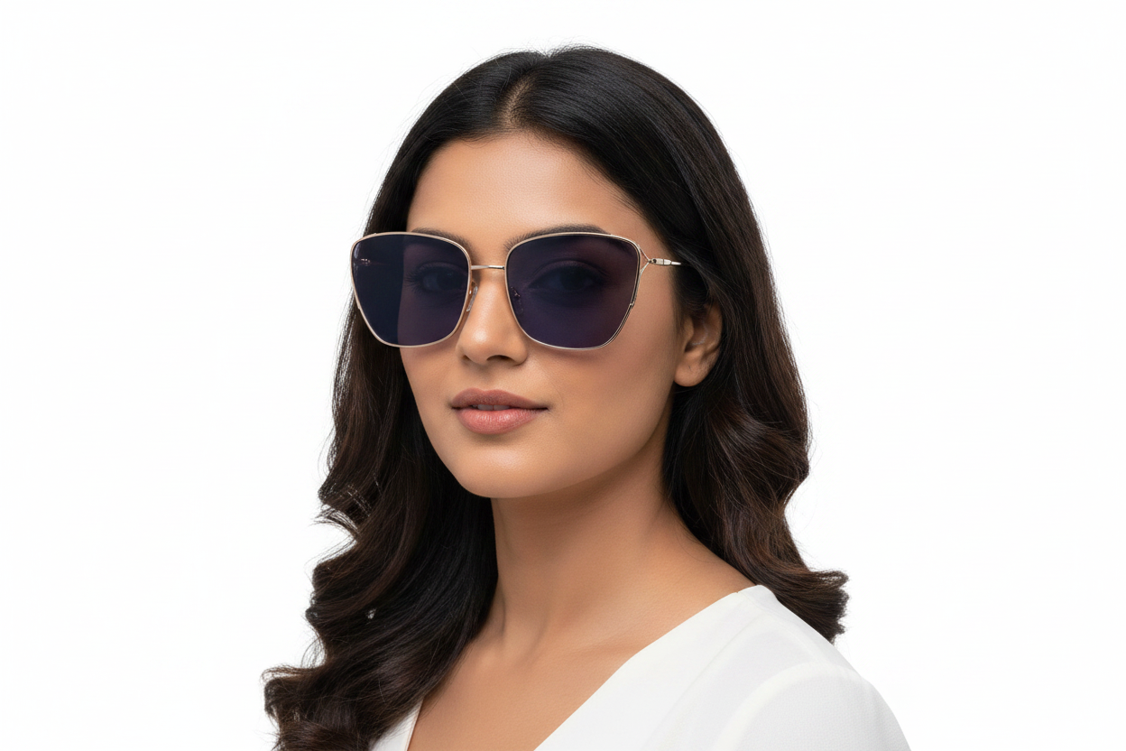 Q129C. Premium metal sunglass UV400 Retina protected cooling glass