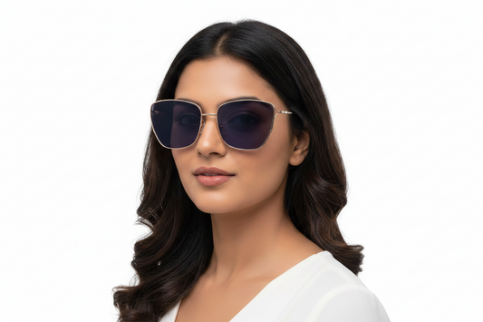 Q129C. Premium metal sunglass UV400 Retina protected cooling glass