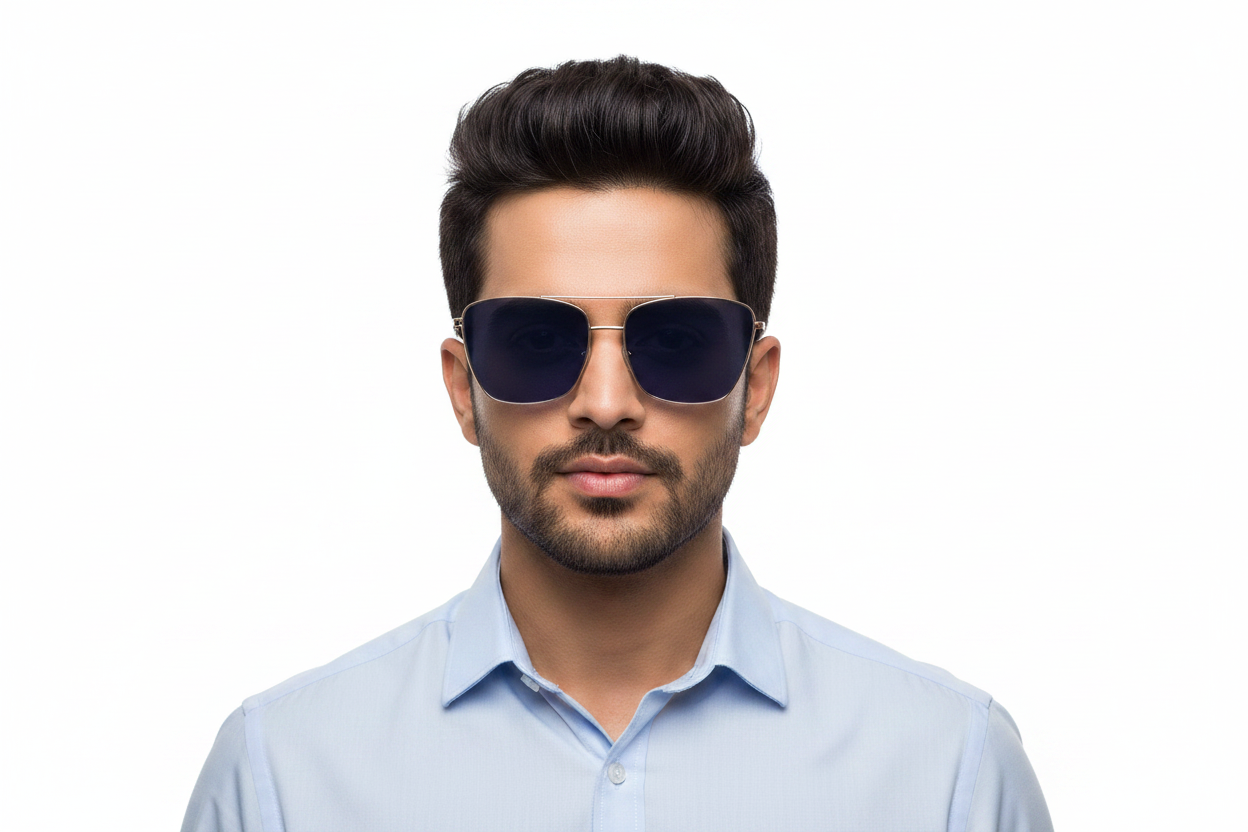 Q129C. Premium metal sunglass UV400 Retina protected cooling glass