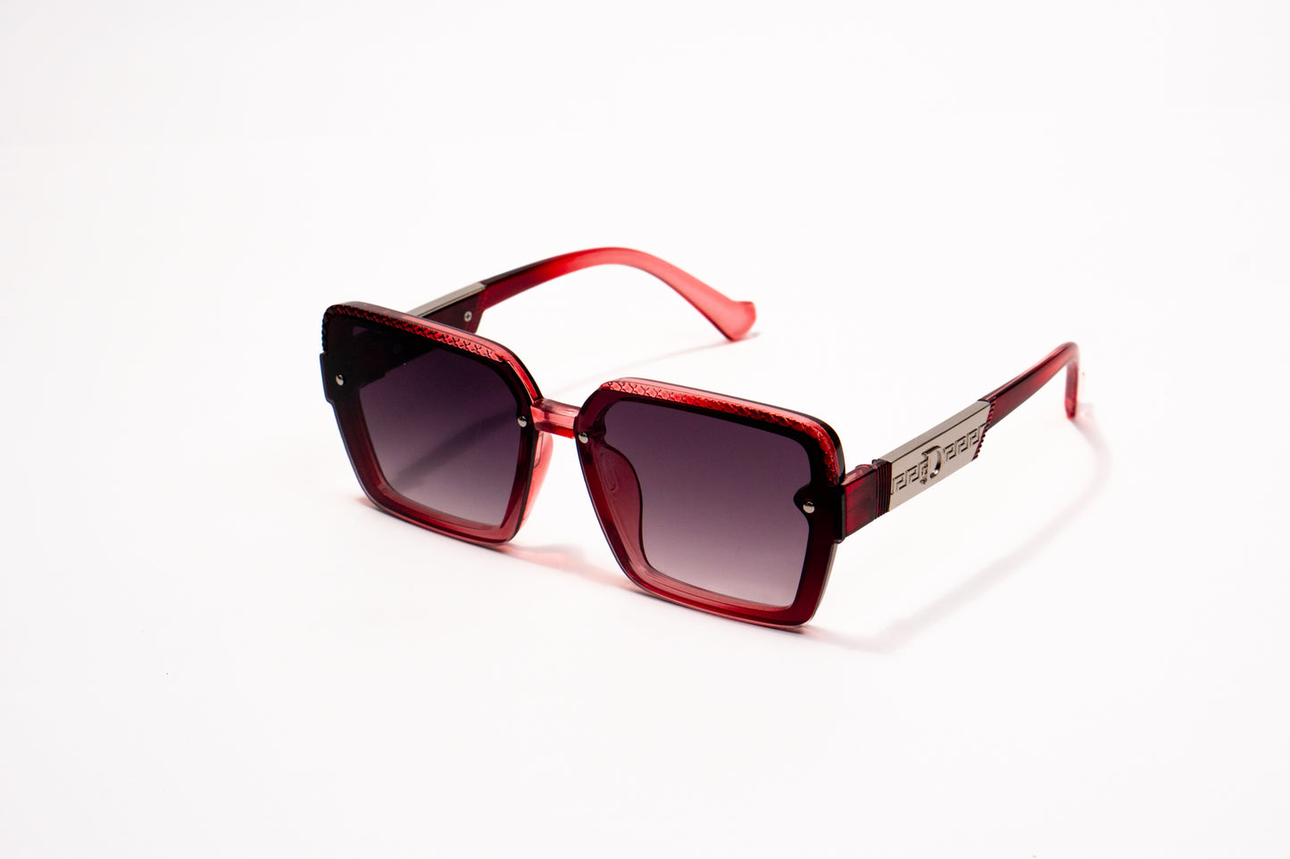 517.Square Red Celebrity UV400 Retina protected cooling glass