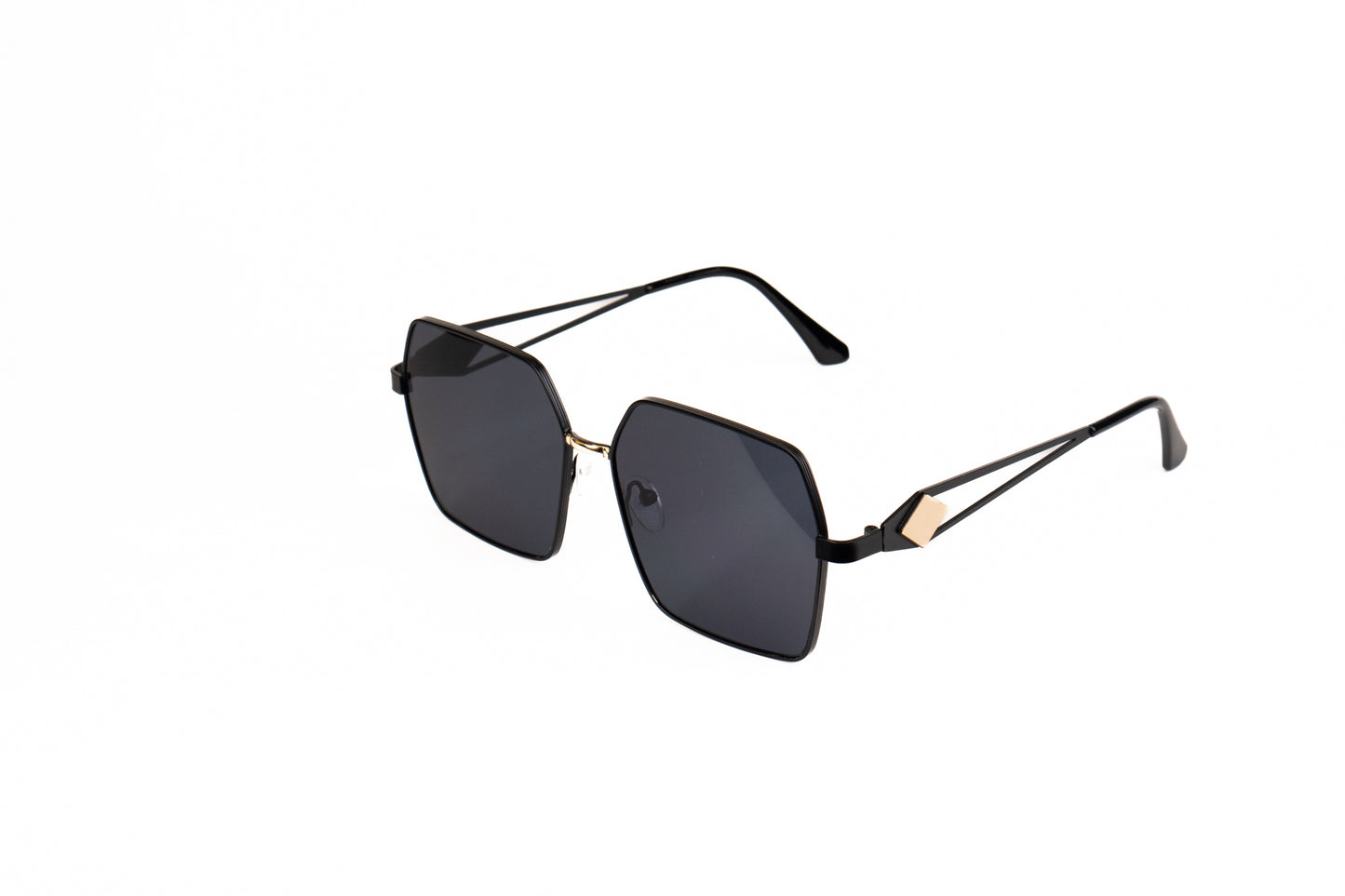537.Black Metal Luxury celebrity UV400 Retina protected colling glass