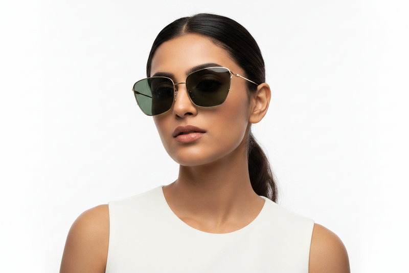 Q129E. Premium metal sunglass UV400 Retina protected cooling glass