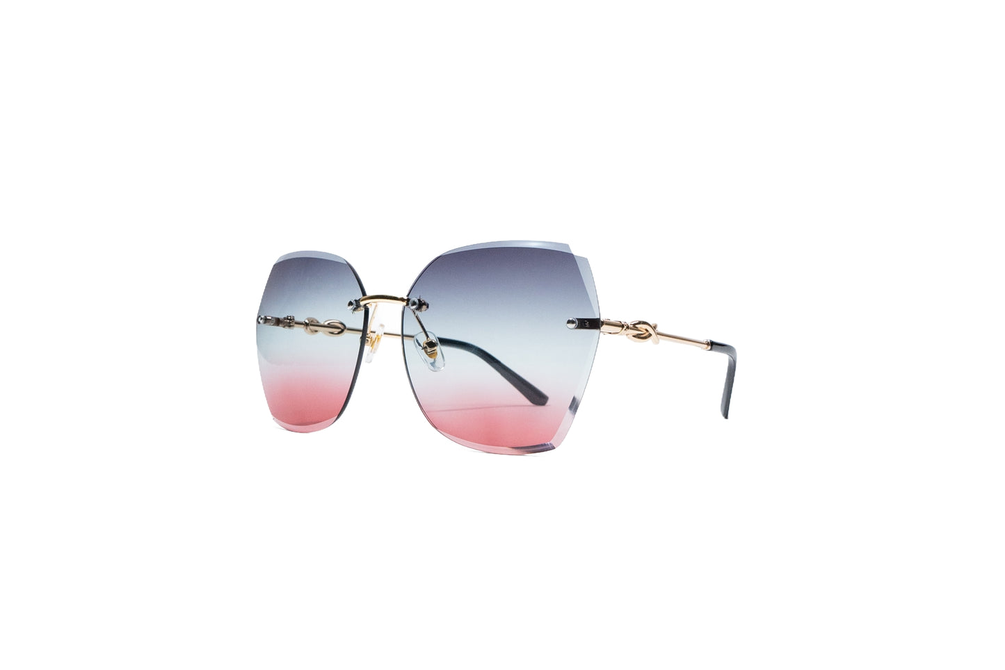 Q133E. Premium Rimless sunglass UV400 Retina protected cooling glass