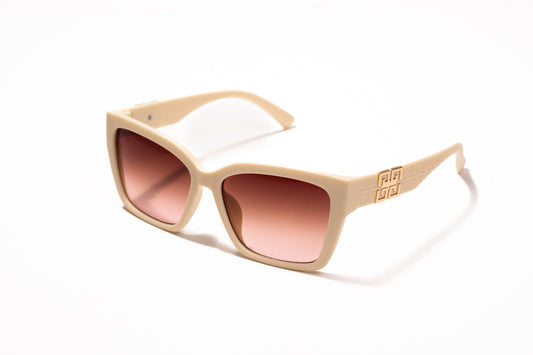 633. Square premium off white Celebrity UV400 Retina protected cooling glass
