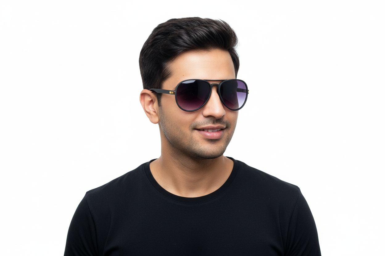K235B. Men’s aviator Celebrity sunglass UV400 Retina protected cooling glass
