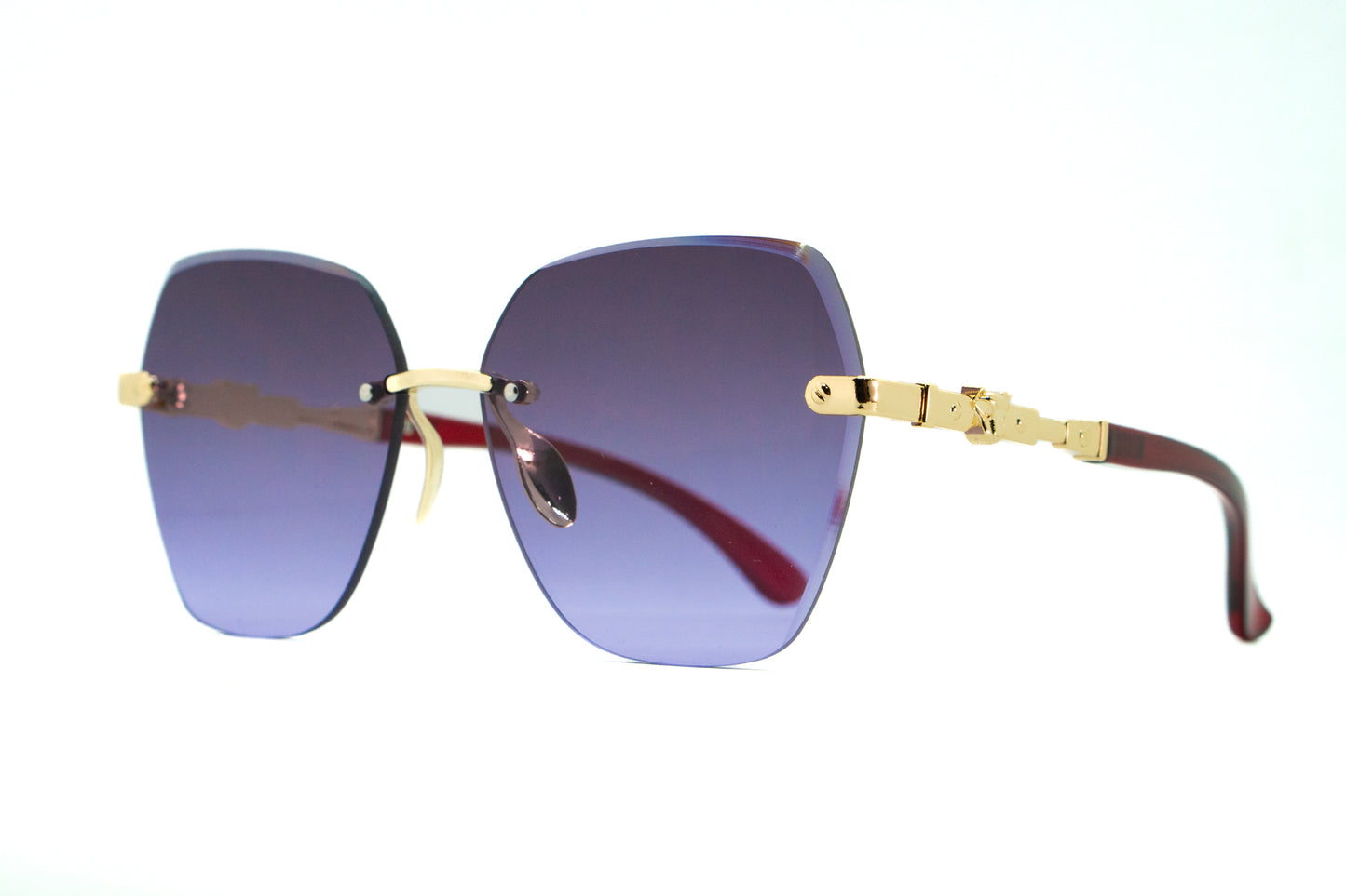 318. Celebrity Rimless diamond cut UV400 Retina protected cooling glass