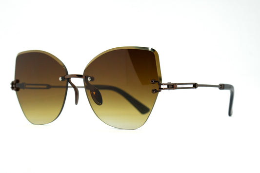304. Celebrity Rimless diamond cut UV400 Retina protected cooling glass