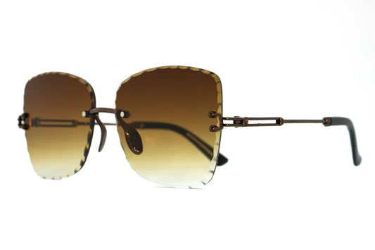 277. Celebrity Rimless diamond cut UV400 Retina protected cooling glass