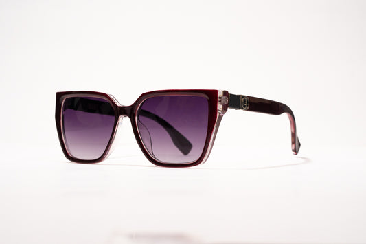 638. Square premium marron Celebrity UV400 Retina protected cooling glass