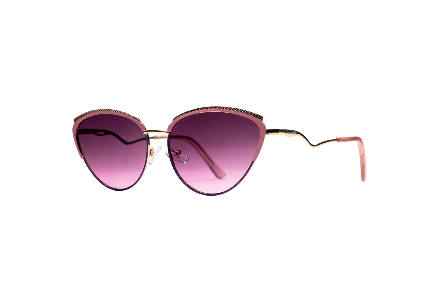 861. Premium lightweight cat eye metal sunglass UV400 Retina protected cooling glass