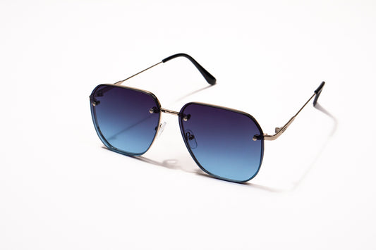 611. Mens Celebrity metal body Rimless UV400 Retina protected cooling glass