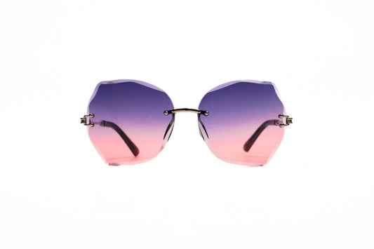 697. Celebrity Rimless diamond cut UV400 Retina protected cooling glass