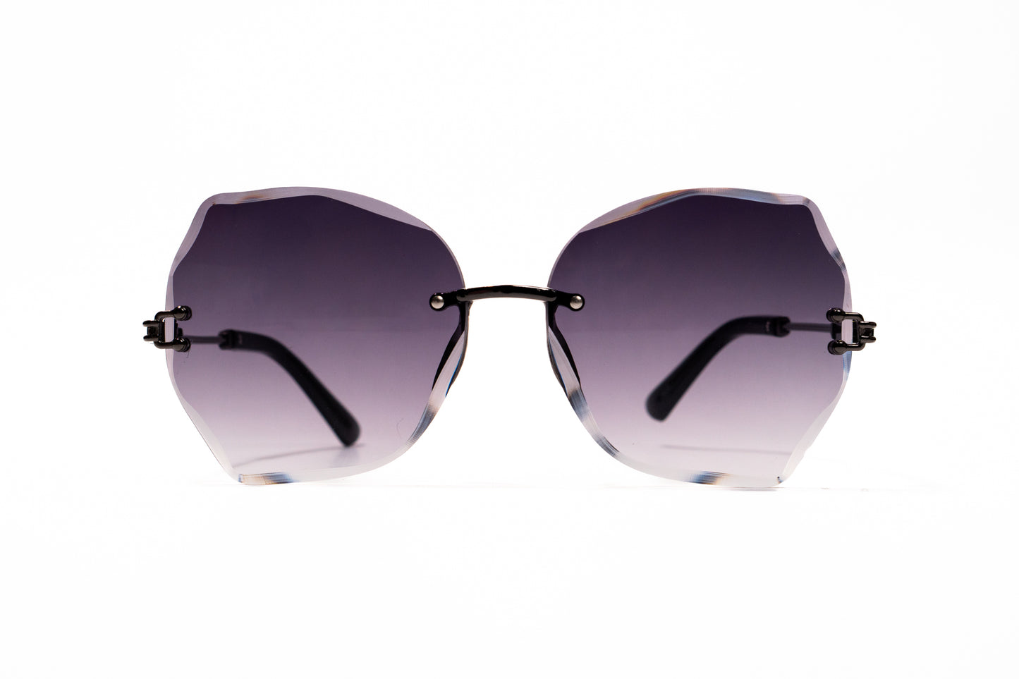 696. Celebrity Rimless diamond cut UV400 Retina protected cooling glass