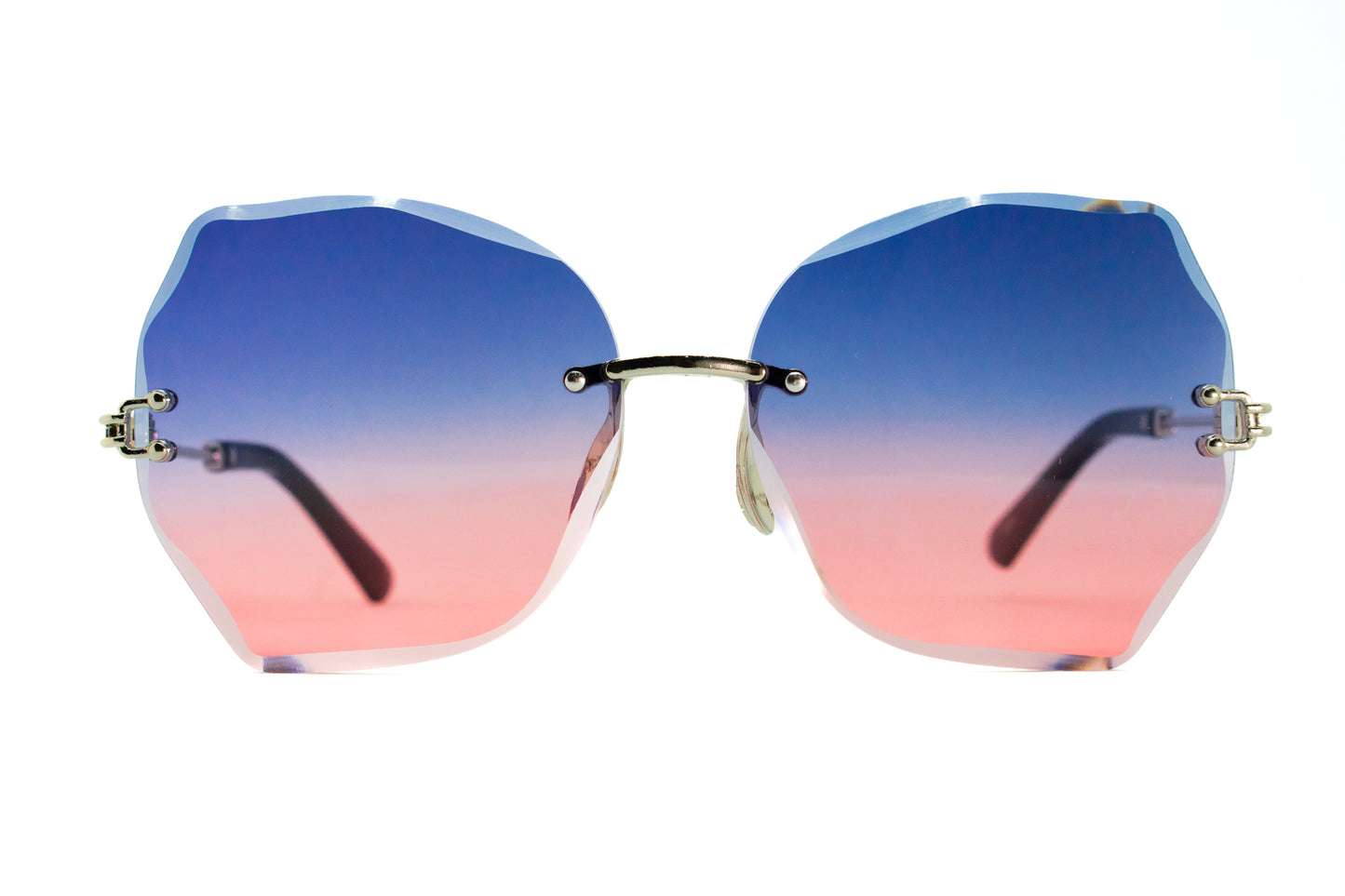 259. Celebrity Rimless diamond cut UV400 Retina protected cooling glass