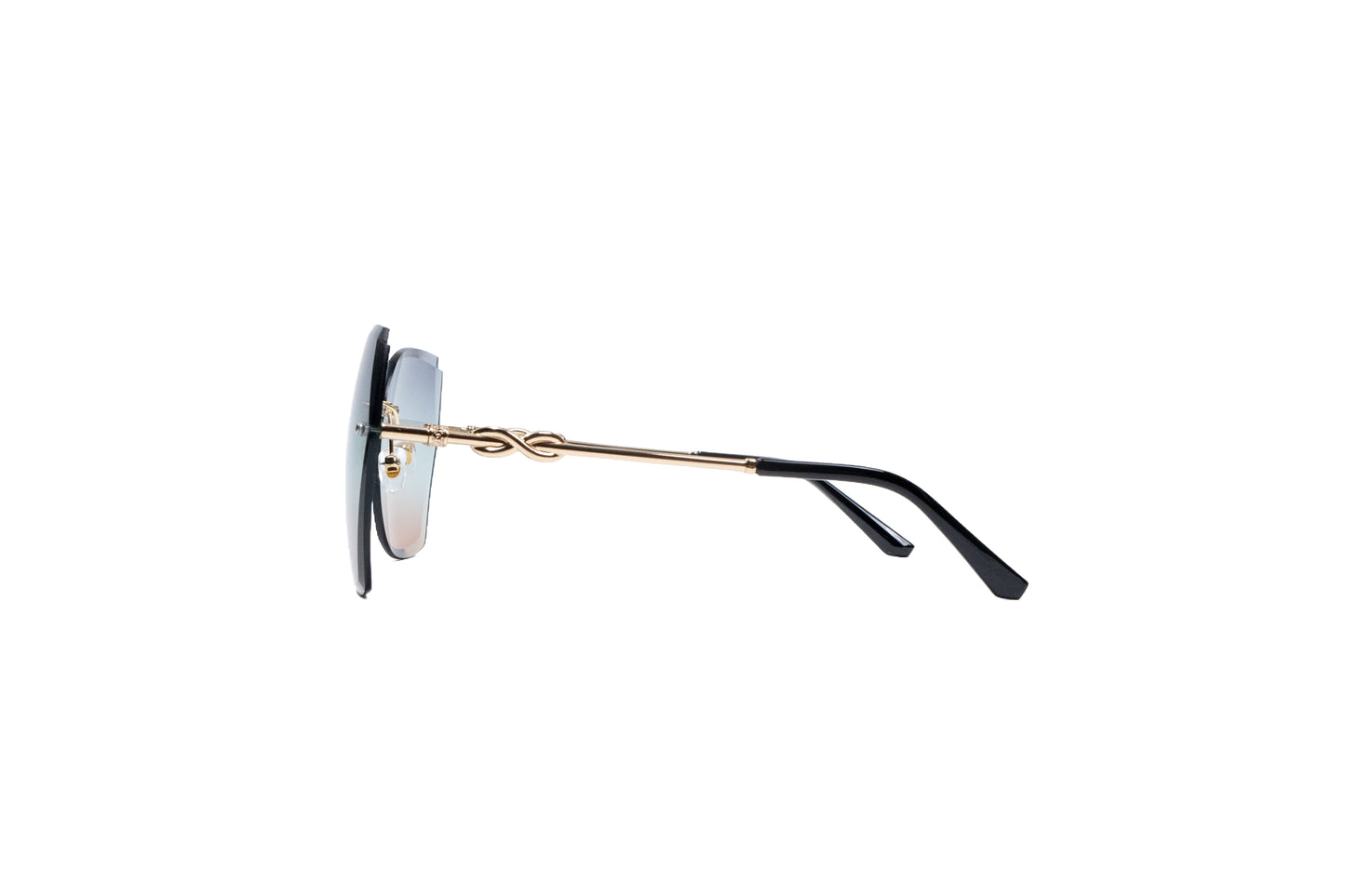 Q133B. Premium Rimless sunglass UV400 Retina protected cooling glass