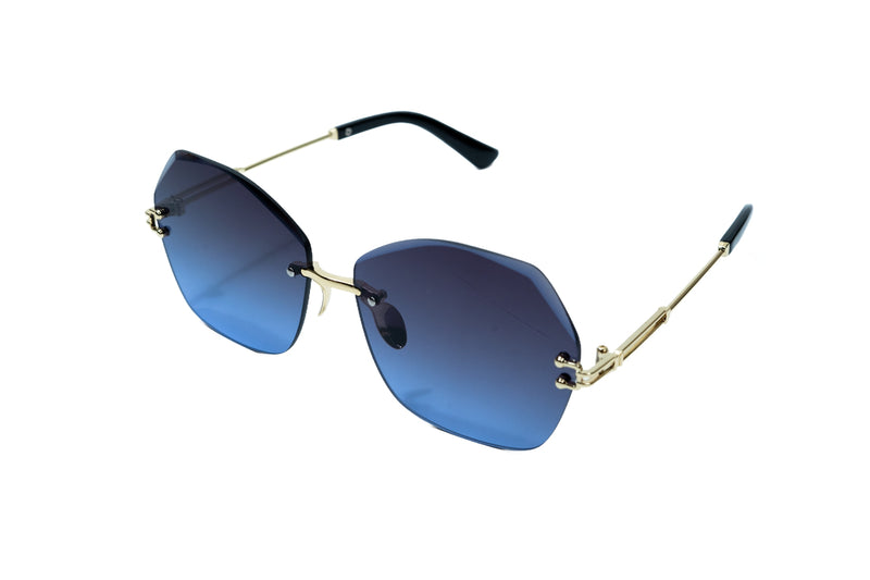 353. Celebrity Rimless diamond cut UV400 Retina protected cooling glass