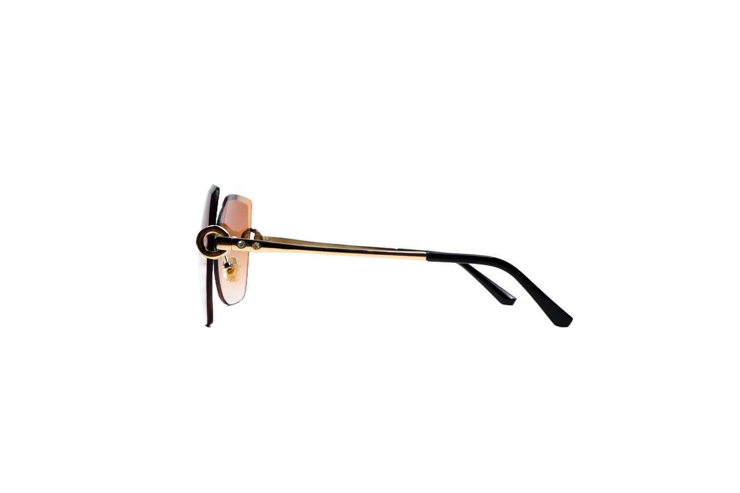 Q37E. Premium Rimless sunglass UV400 Retina protected cooling glass