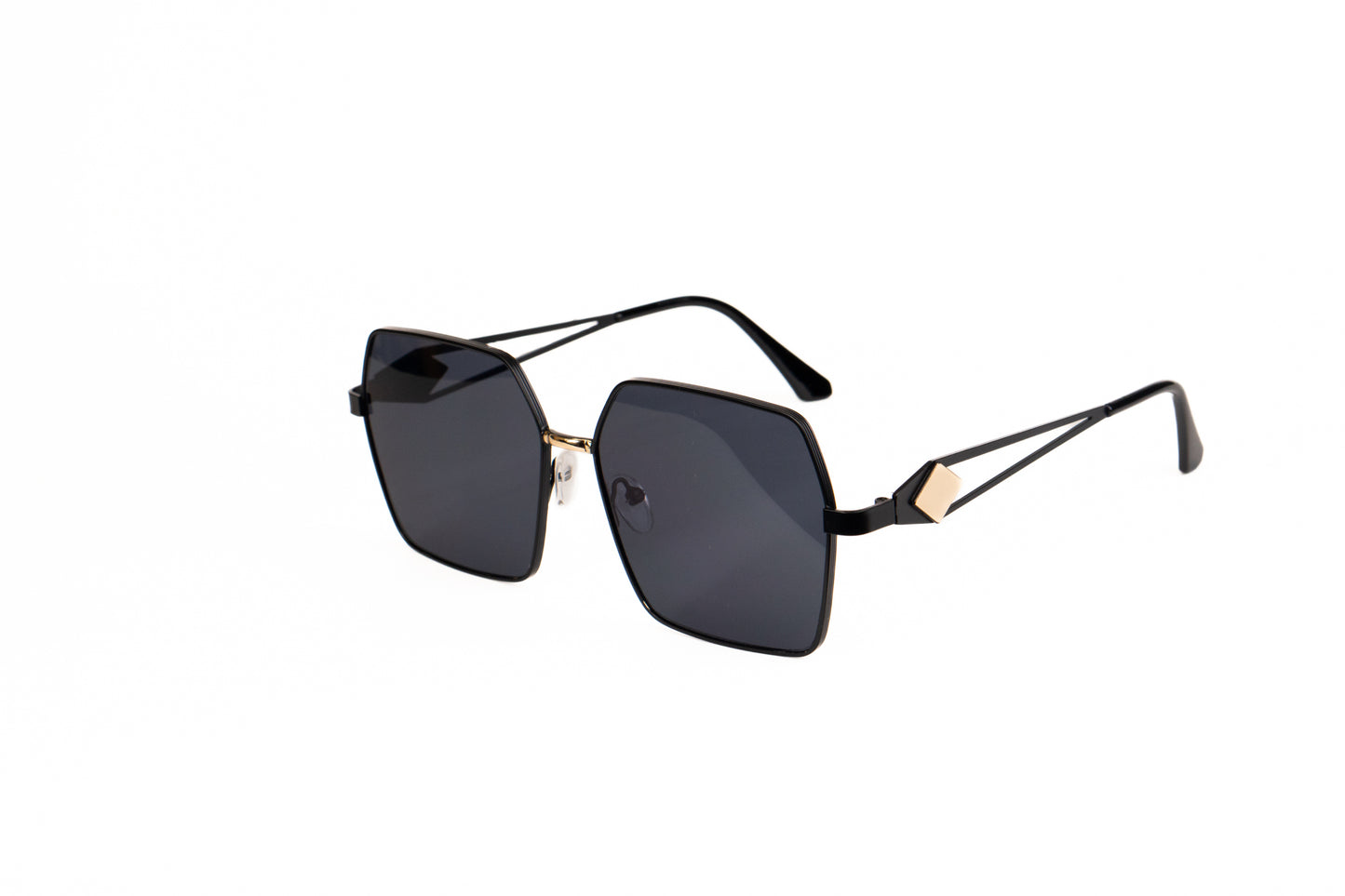 537.Black Metal Luxury celebrity UV400 Retina protected colling glass