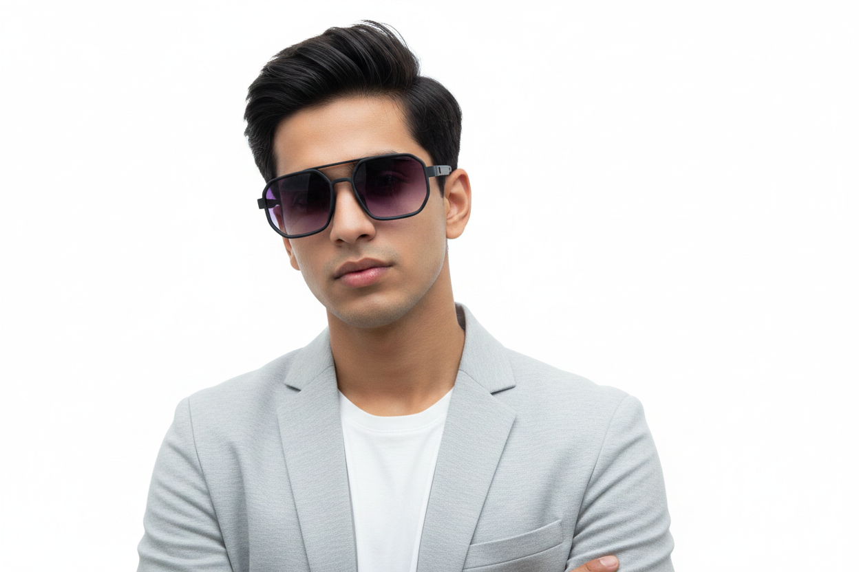 K26a. Men’s Celebrity sunglass UV400 Retina protected cooling glass