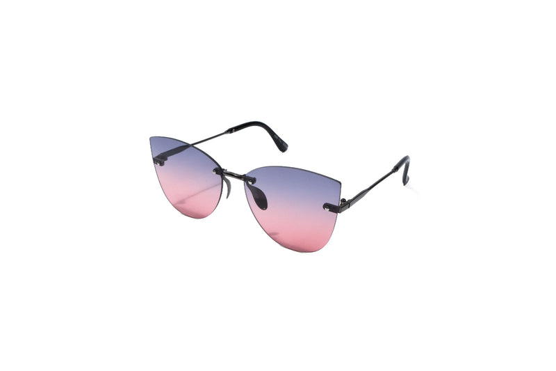Q34c. Exclusive Rimless sunglass UV400 Retina protected cooling glass