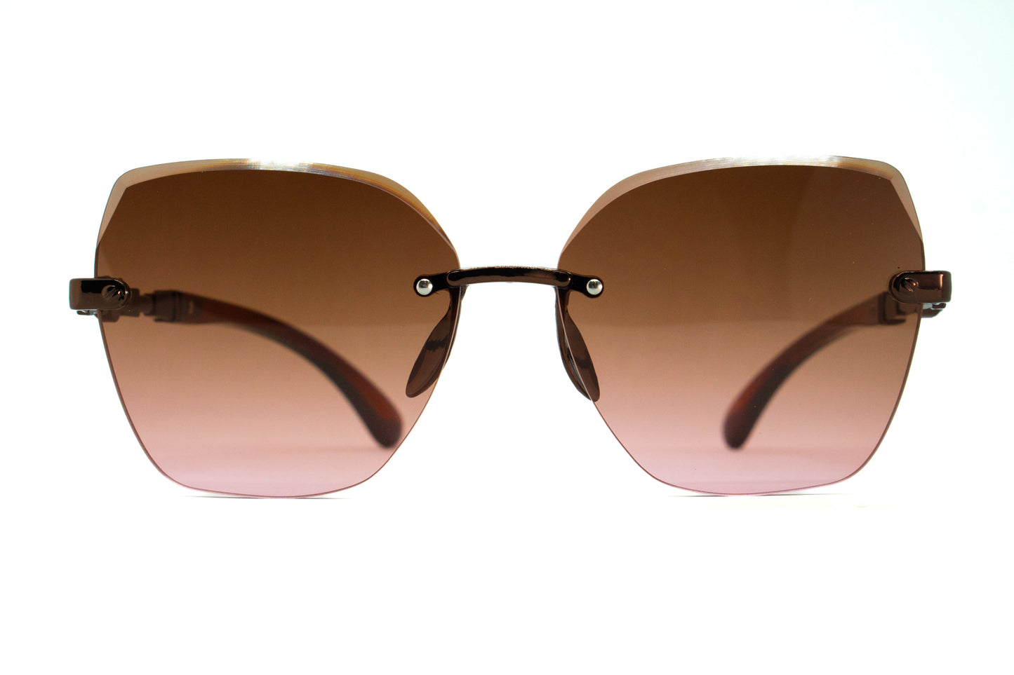 338. Celebrity Rimless diamond cut UV400 Retina protected cooling glass