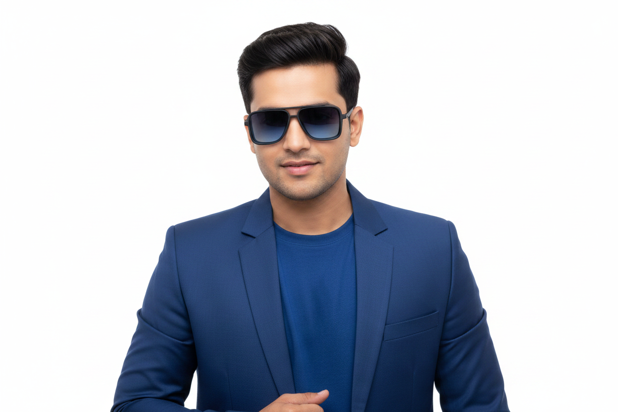 K164d. Men’s Celebrity sunglass UV400 Retina protected cooling glass
