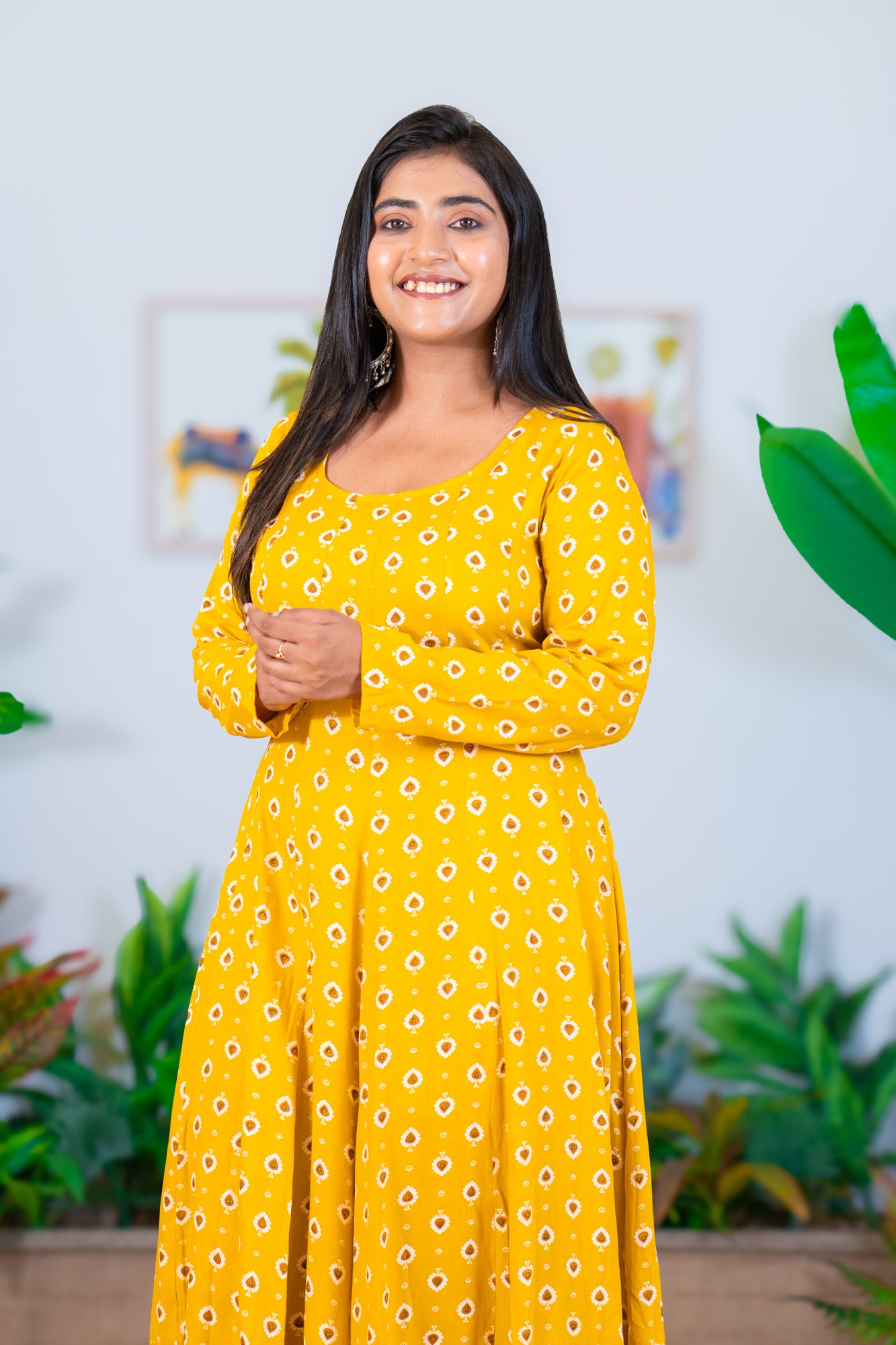 Hyrr Tekka  Gown Yellow