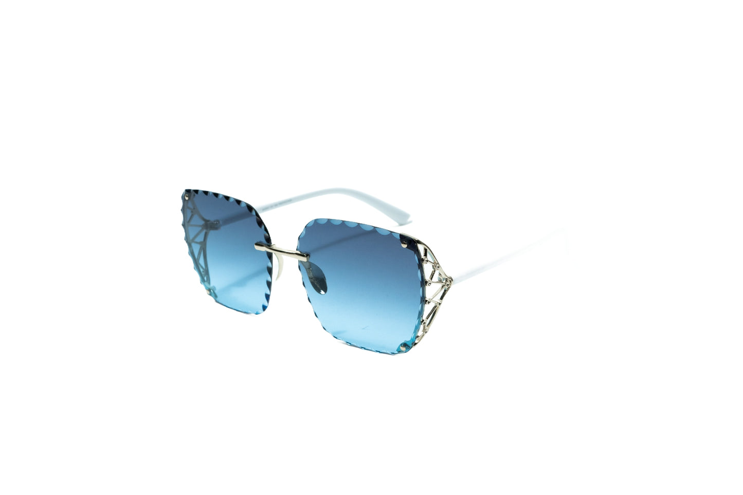 Q256. Premium rimless sunglass UV400 Retina protected cooling glass