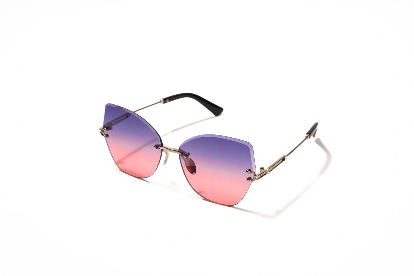 649. Celebrity Rimless diamond cut UV400 Retina protected cooling glass