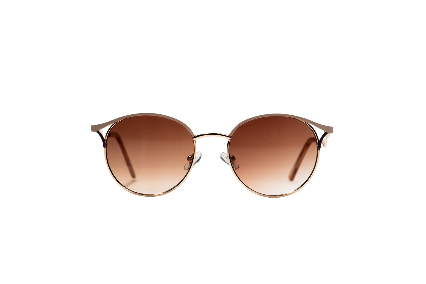 833. Premium lightweight round metal sunglass UV400 Retina protected cooling glass