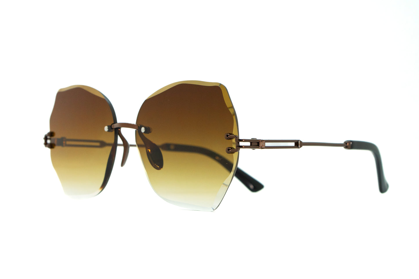 260. Celebrity Rimless diamond cut UV400 Retina protected cooling glass