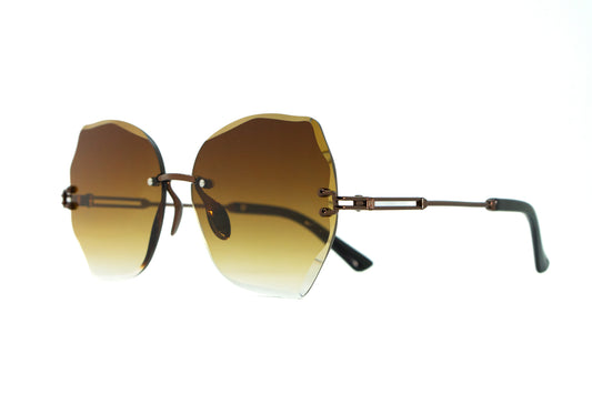260. Celebrity Rimless diamond cut UV400 Retina protected cooling glass