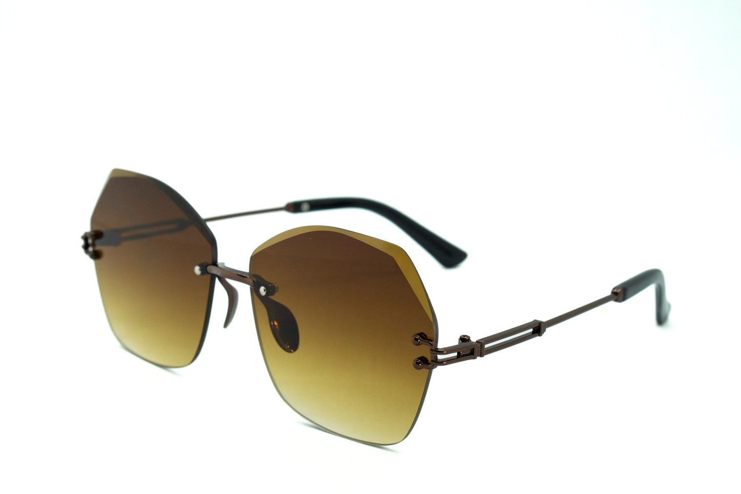 351. Celebrity Rimless diamond cut UV400 Retina protected cooling glass