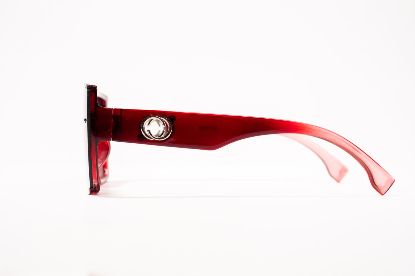 492. Square red Celebrity UV400 Retina protected cooling glass