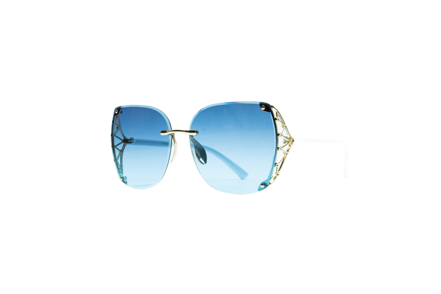 Q253. Premium rimless sunglass UV400 Retina protected cooling glass