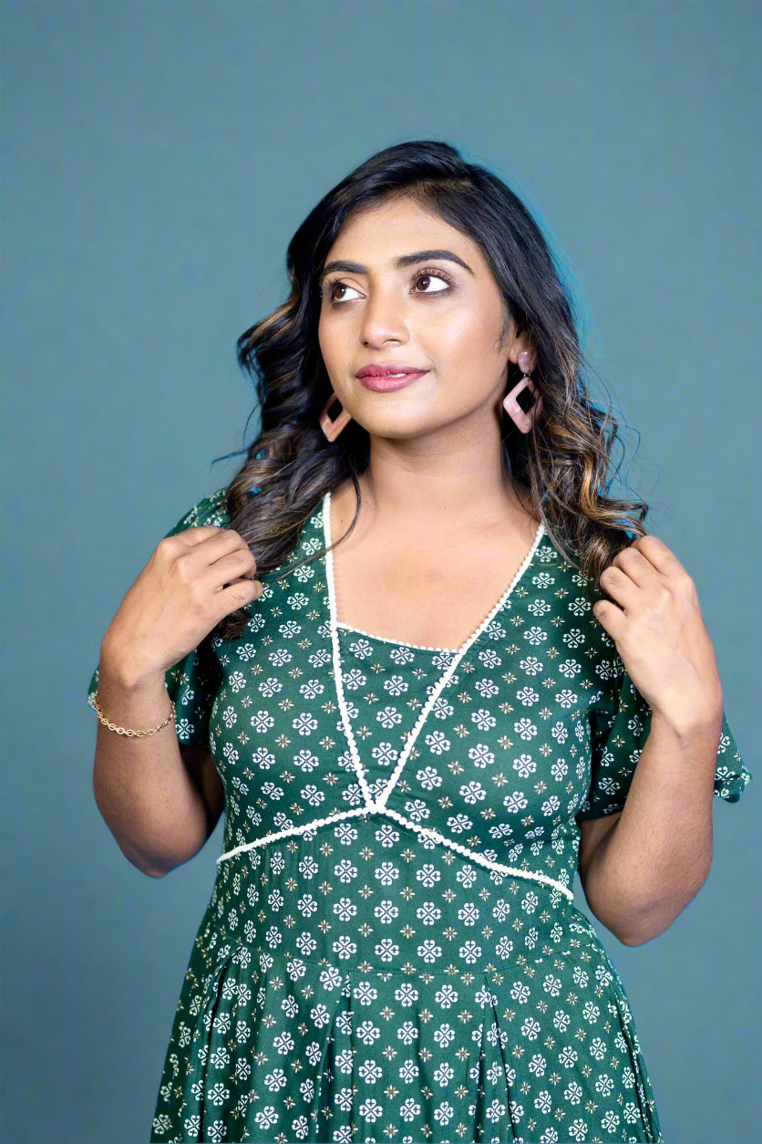 Hyrr Cutiepie Gown Green